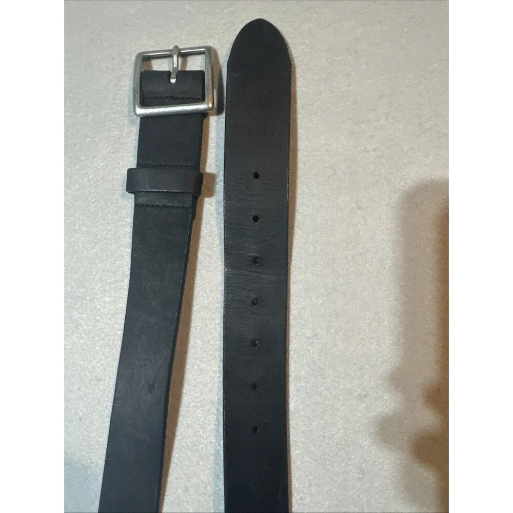 Duluth Trading Co Mens Leather Belt 90011 Black Size 44